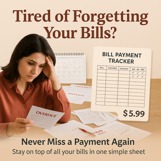 Bill Payment Tracker – Printable Monthly & Annual Bill Organizer