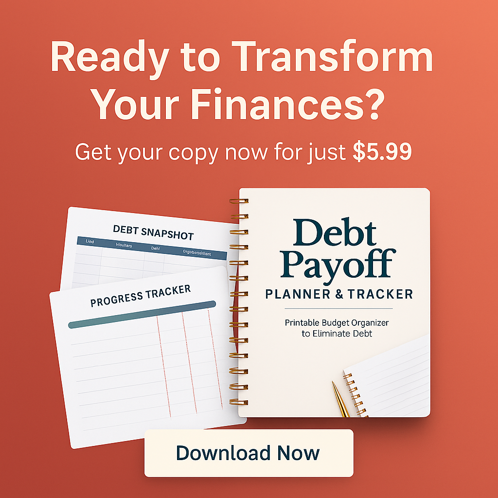 Debt Payoff Planner & Tracker | Printable Budget Organizer to Eliminate Debt