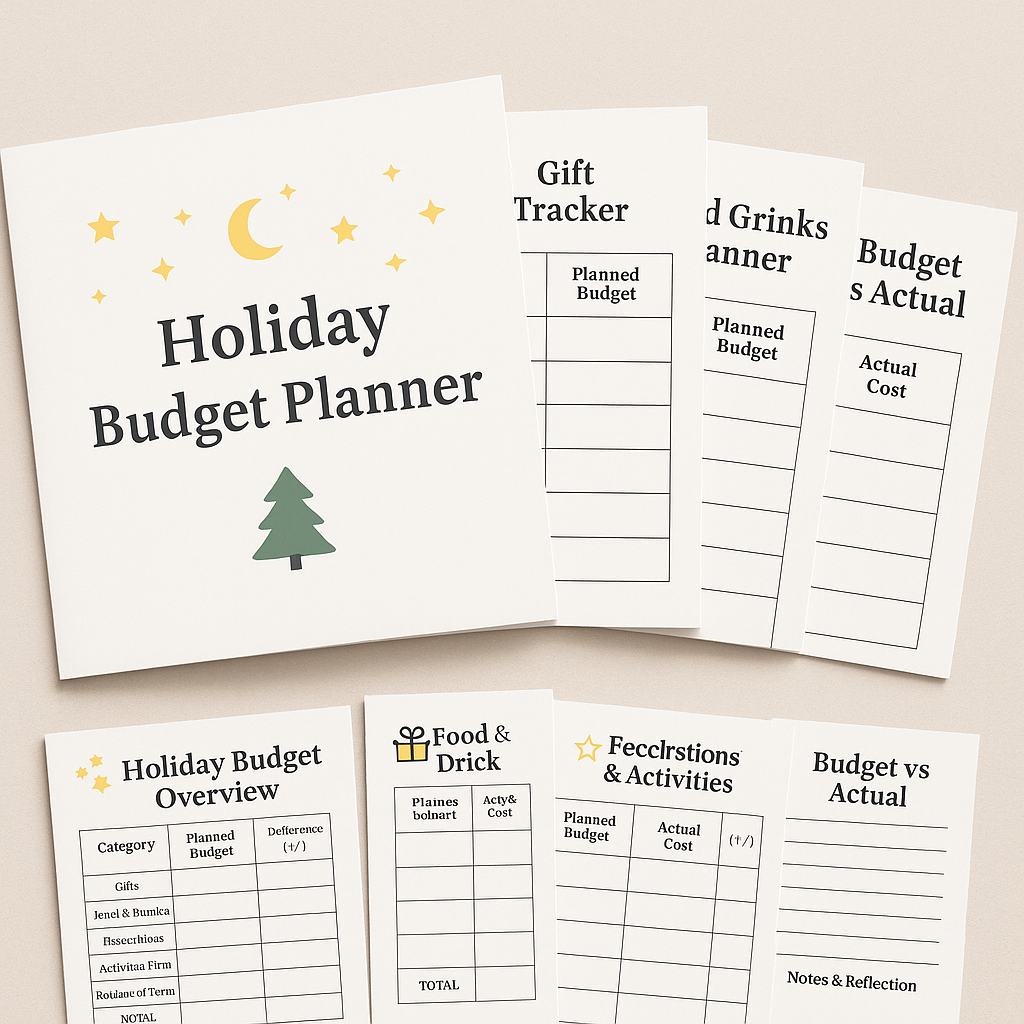 Holiday Budget Planner – Printable PDF