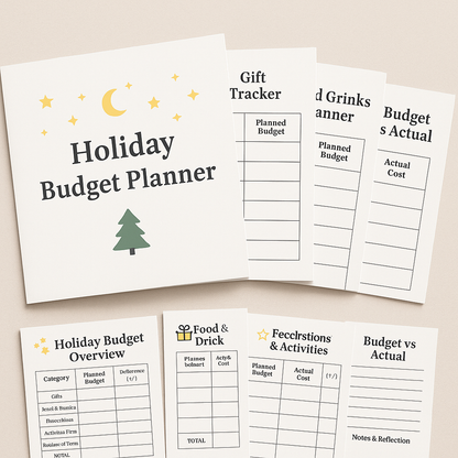 Holiday Budget Planner – Printable PDF