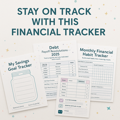 2026 New Year’s Resolution Financial Tracker – Printable Planner (Digital Download)