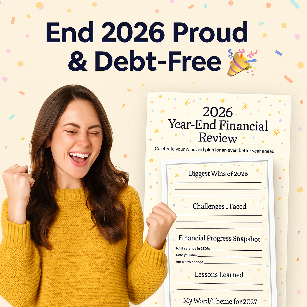 2026 New Year’s Resolution Financial Tracker – Printable Planner (Digital Download)