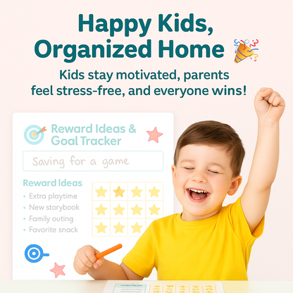 Kids Chore & Allowance Tracker – Printable PDF Planner