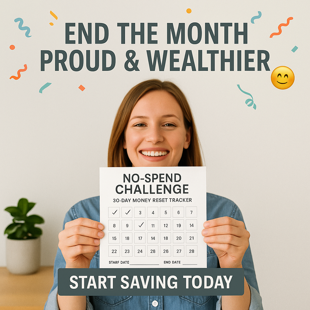 No-Spend Challenge Printable – 30-Day Money Reset Tracker