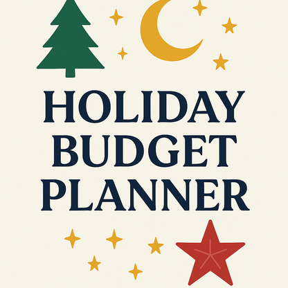 Holiday Budget Planner – Printable PDF
