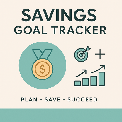 Savings Goal Tracker – Printable Planner