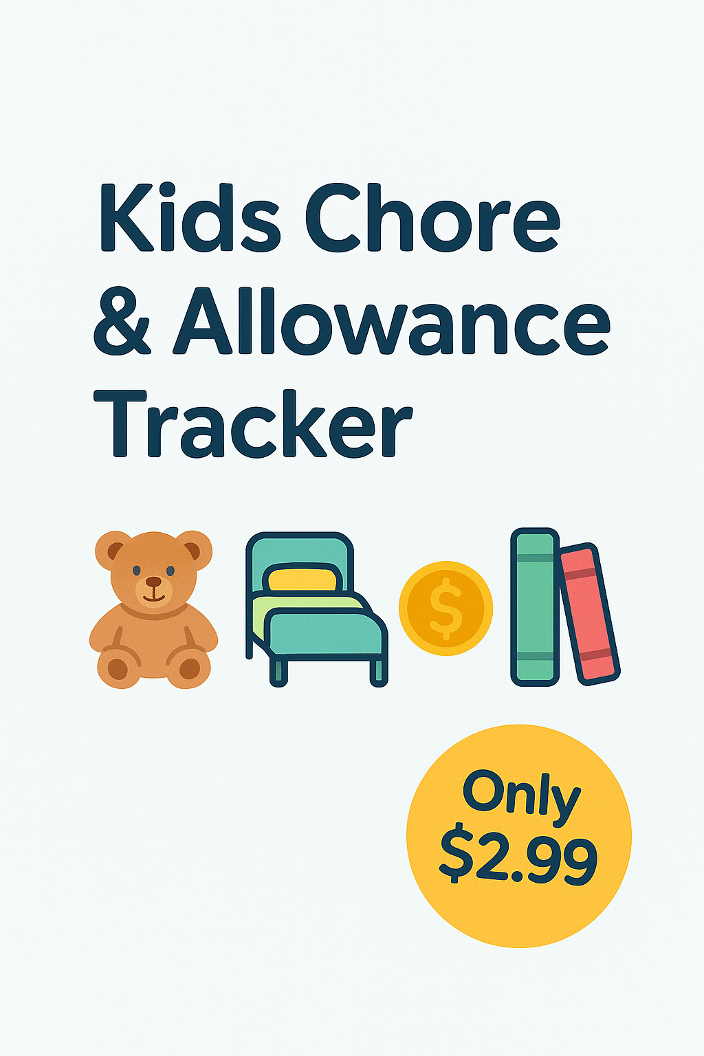 Kids Chore & Allowance Tracker – Printable PDF Planner