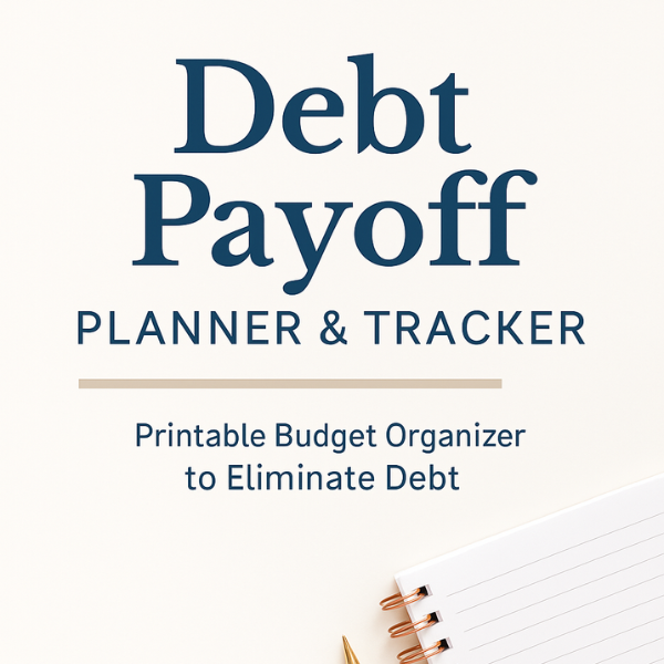 Debt Payoff Planner & Tracker | Printable Budget Organizer to Eliminate Debt