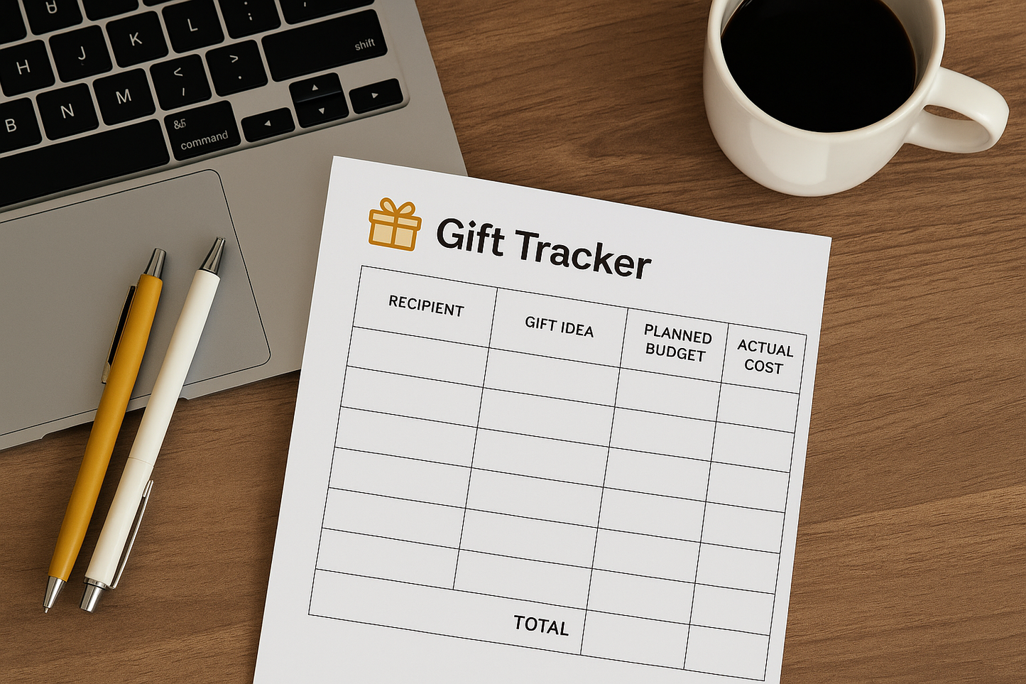 Holiday Budget Planner – Printable PDF